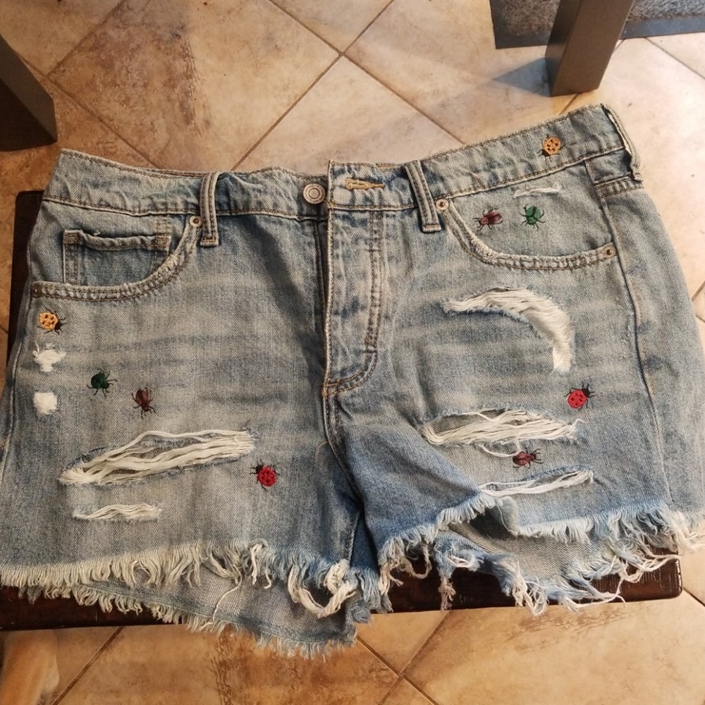 Lucky Brand Cut off with Lady Bugs